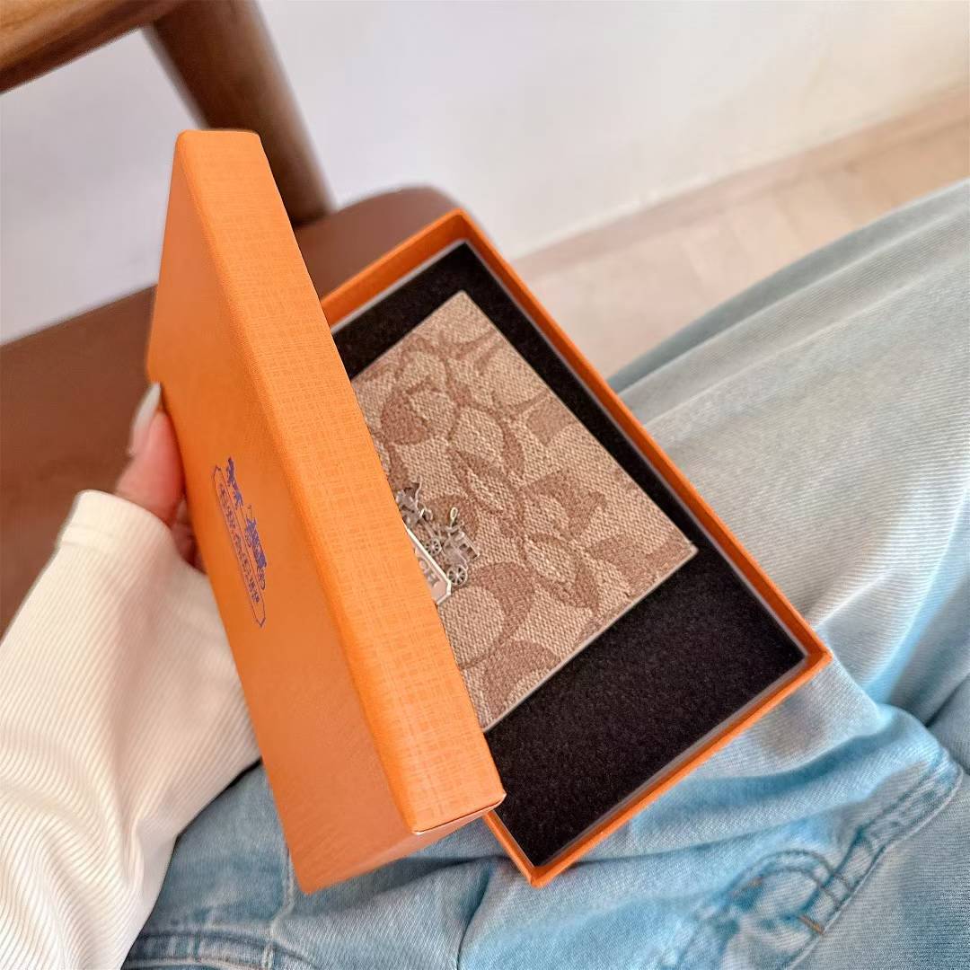 Coach Signature Canvas Wallet Card Holder