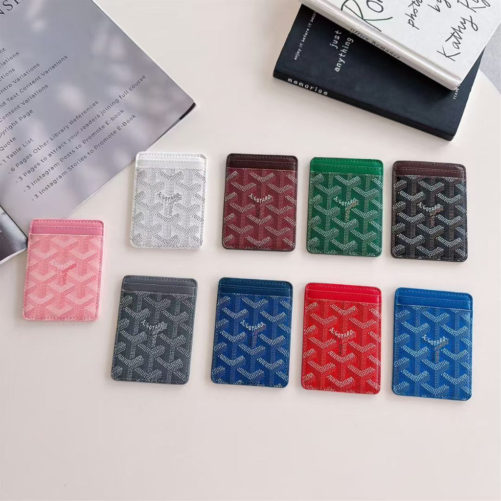 Goyard Card Holder Wallet Signature Pattern Luxury Design
