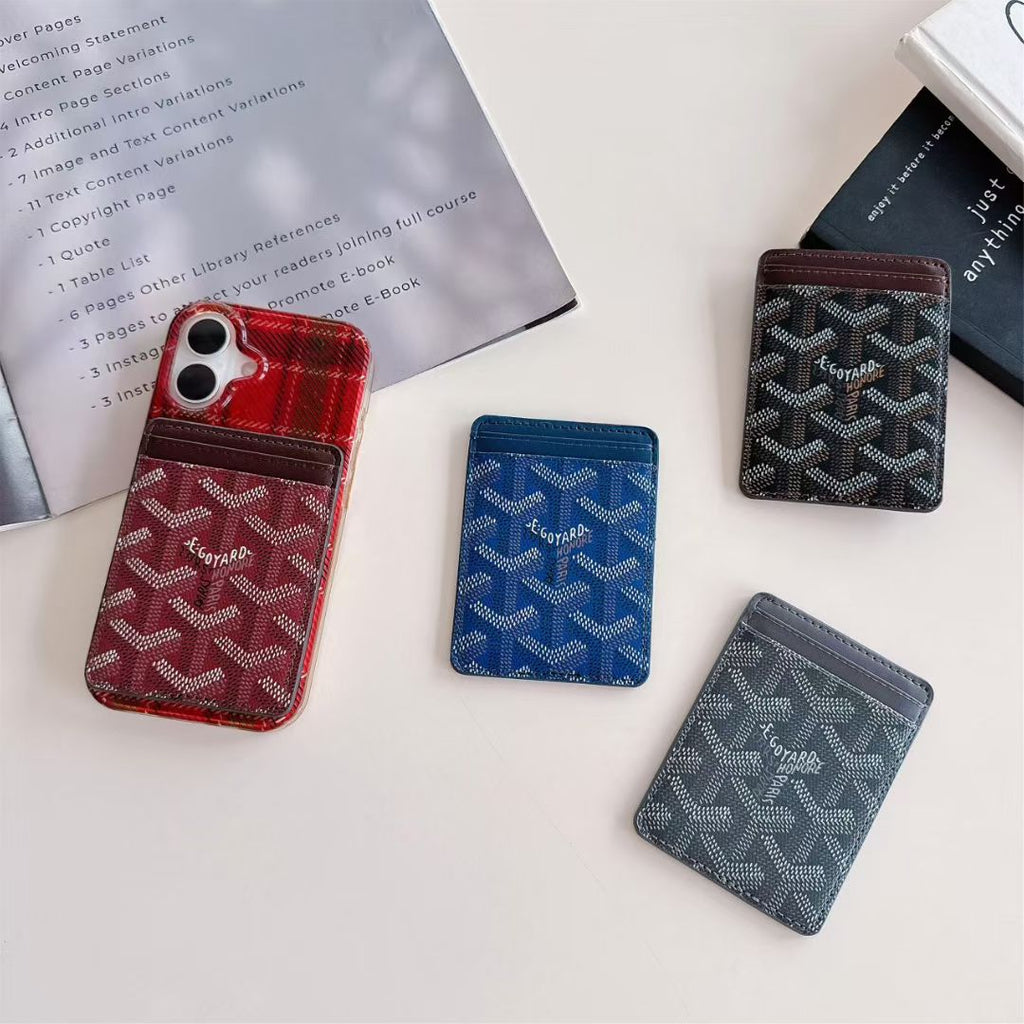 Goyard Card Holder Wallet Signature Pattern Luxury Design
