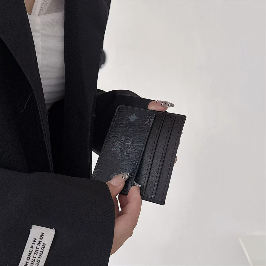 MCM Visetos Slim Wallet Card Holder