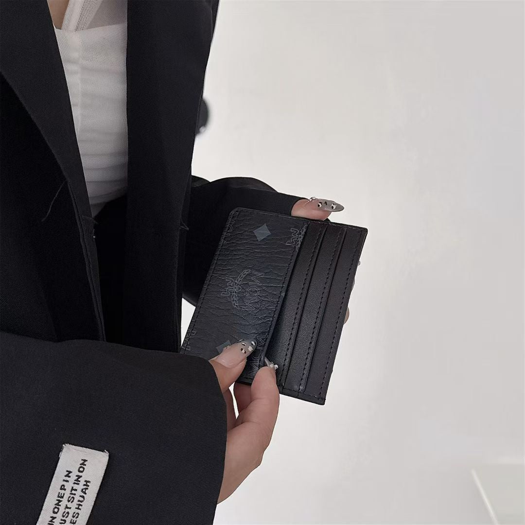MCM Visetos Slim Wallet Card Holder