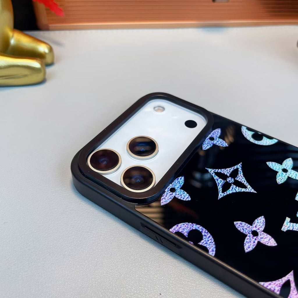 louis vuitton Holographic Monogram Luxury Phone Case for iPhone 14 to iPhone 17 Pro Max