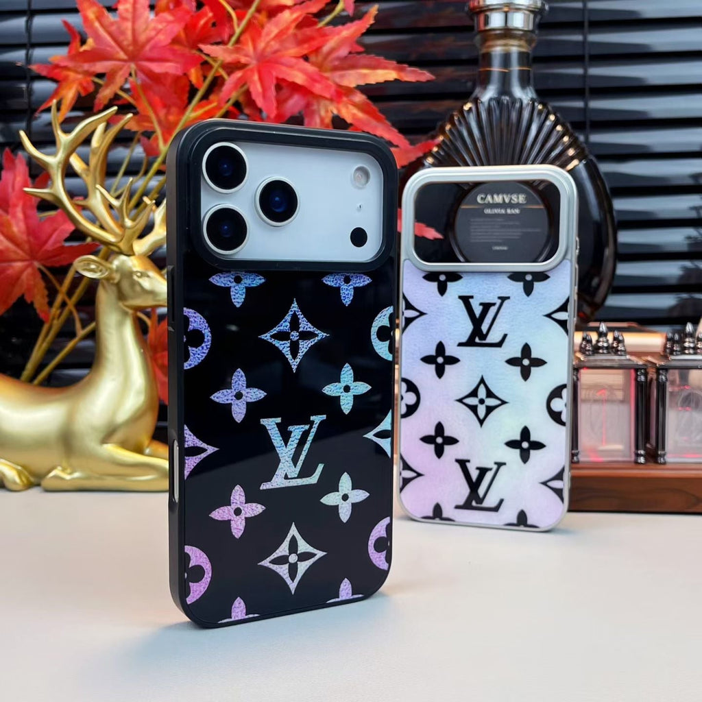 louis vuitton Holographic Monogram Luxury Phone Case for iPhone 14 to iPhone 17 Pro Max