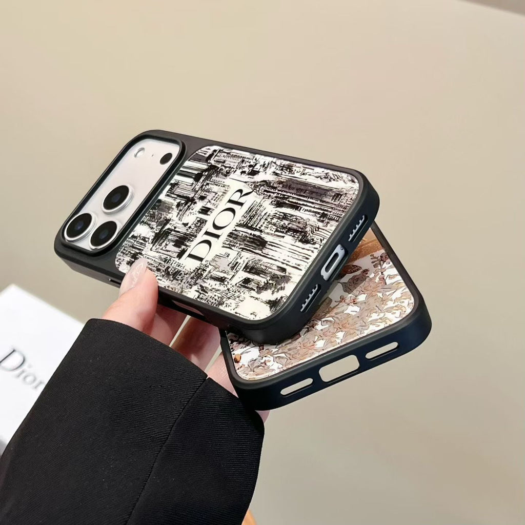 Christian Dior Inspired Luxury Phone Case for iPhone 14 to iPhone 17 Pro Max