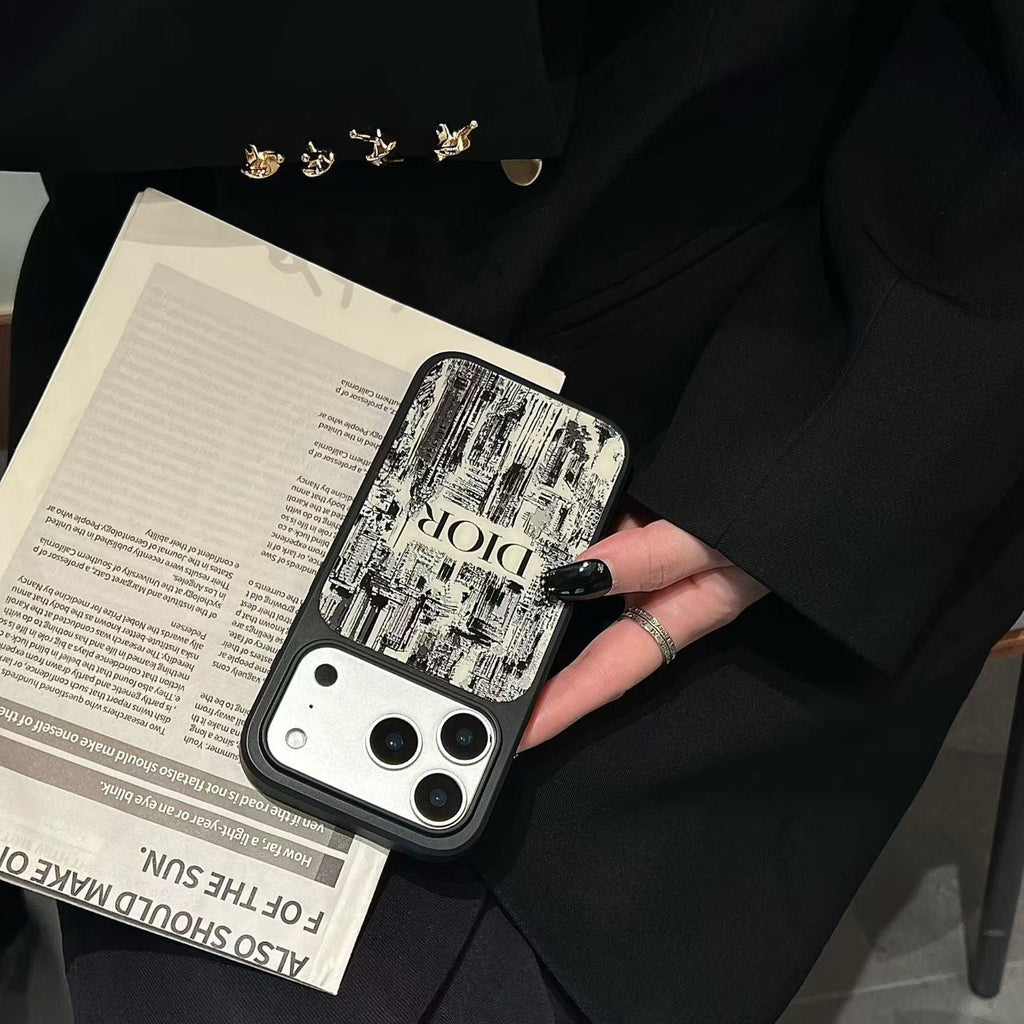 Christian Dior Inspired Luxury Phone Case for iPhone 14 to iPhone 17 Pro Max