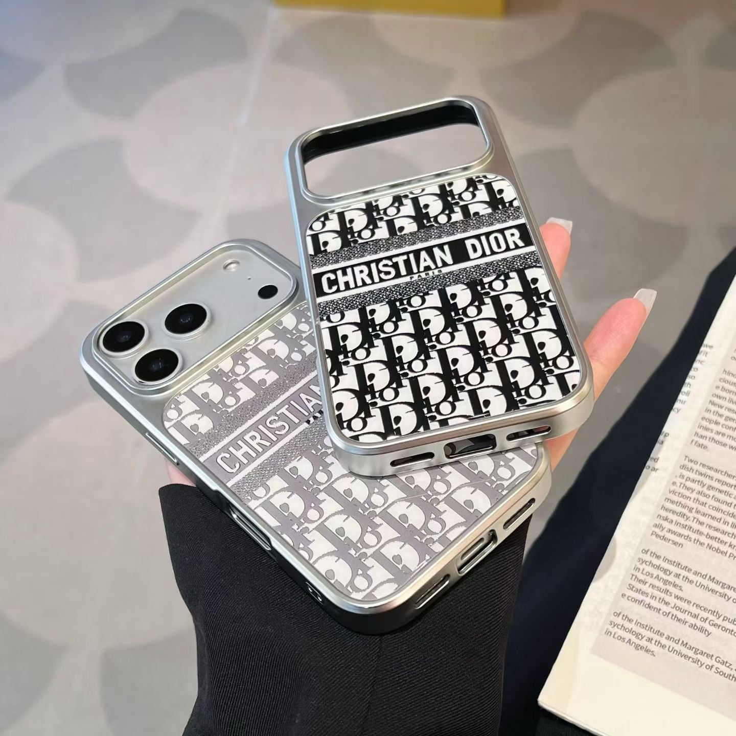 Christian Dior Inspired Luxury Phone Case for iPhone 14 to iPhone 17 Pro Max
