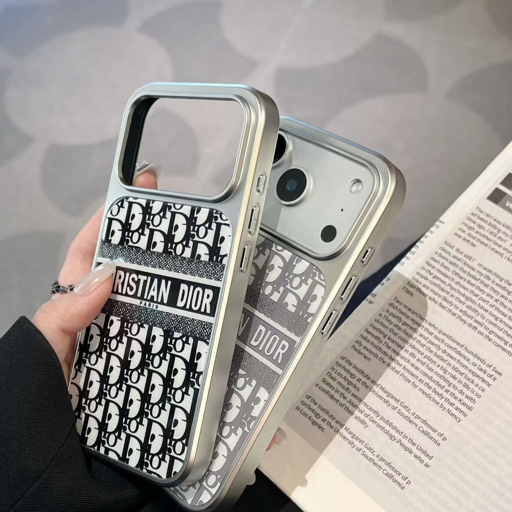 Christian Dior Inspired Luxury Phone Case for iPhone 14 to iPhone 17 Pro Max