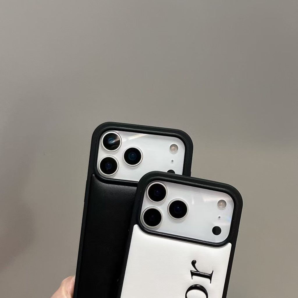Dior Signature Minimalist Luxury Case for iPhone 13 to 17 Pro Max