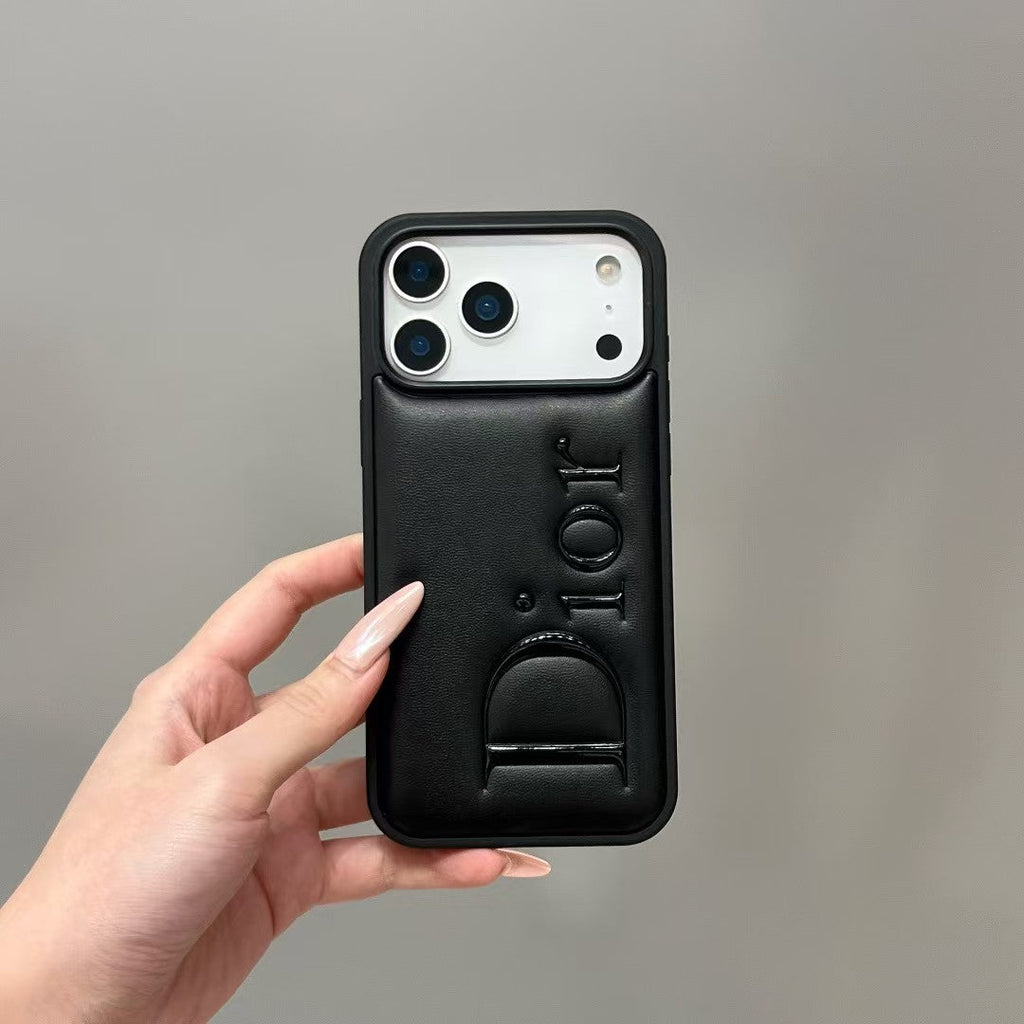 Dior Signature Minimalist Luxury Case for iPhone 13 to 17 Pro Max