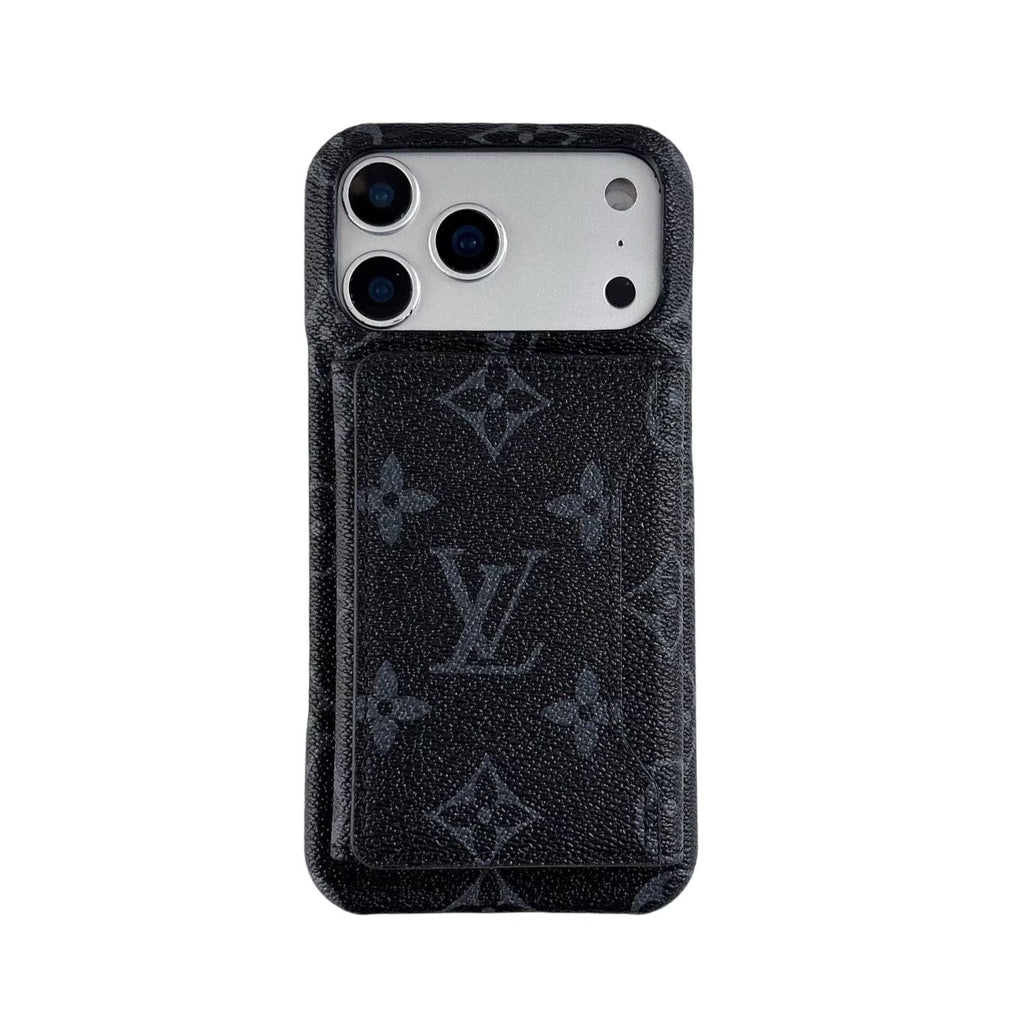 louis vuitton Iconic Monogram Card Holder Case for iPhone 13 to 17 Pro Max
