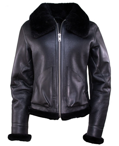 Women's Classic B-3 Shearling Bomber Jacket