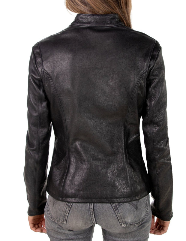 Lightweight Cowhide Racer Leather Jacket