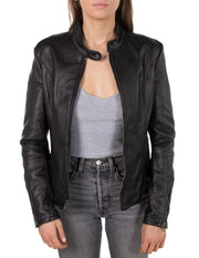 Lightweight Cowhide Racer Leather Jacket