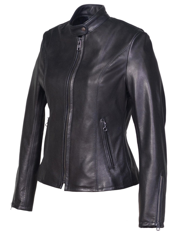 Lightweight Cowhide Racer Leather Jacket