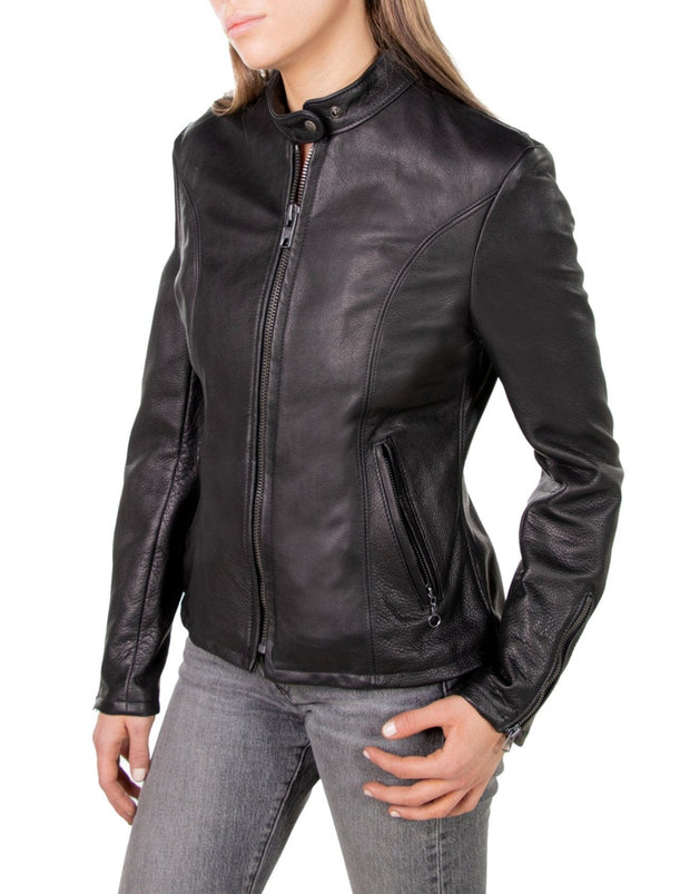 Lightweight Cowhide Racer Leather Jacket
