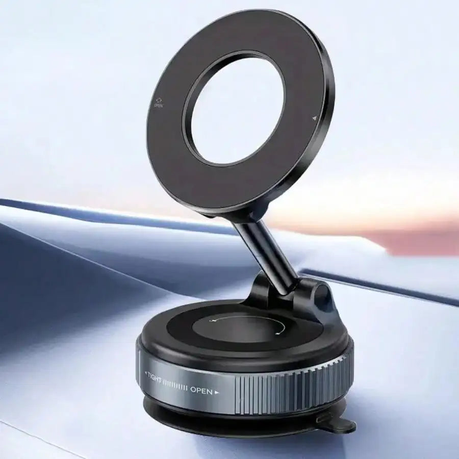 2pcs Car Phone Holder, Center Console Suction Cup Navigation Mount,Car Phone Magnetic Stand Mechanical Vacuum Suction Cup Rotate 360° Magnetic Adsorption Bracket Navigation Universal Holder