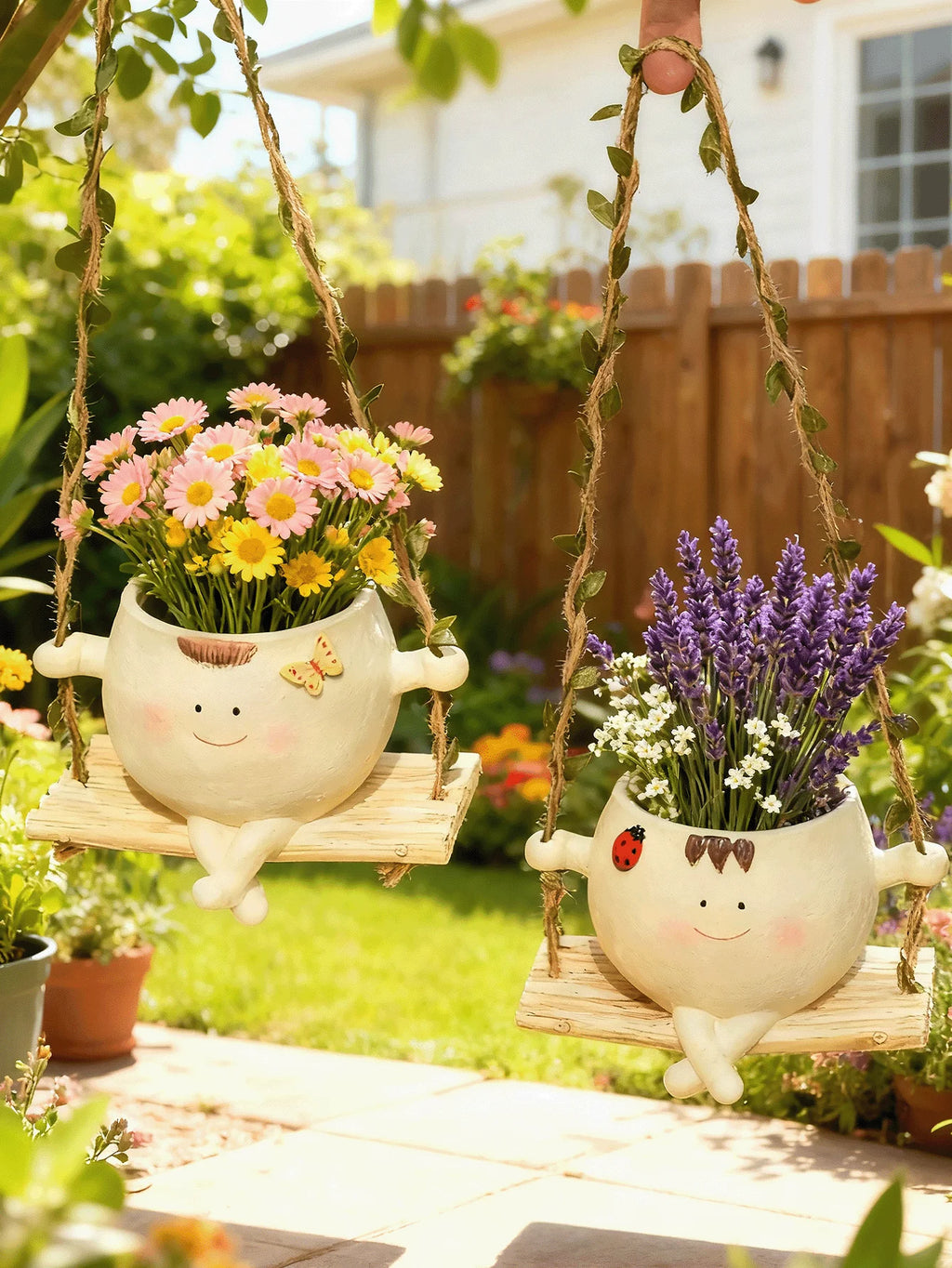 Smiling Face Planter, Cute Guitar Design, With Drainage Hole, Funny Small Flower Pot, Suitable For Indoor Succulents, Unique Gift For Plant Lovers