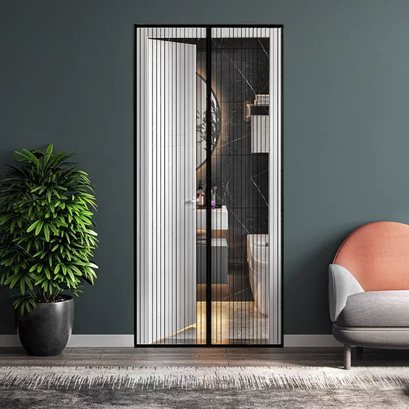 Window Mosquito Curtain, Gauze Window Screen, Automatic Door Lock, Home Ventilation Curtain, Magnetic Mesh Cover