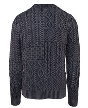 Stonewashed 100% Cotton Patchwork Sweater