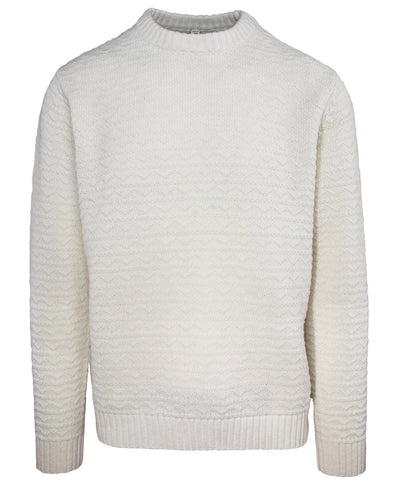 Zig-Zag Patterned Knit Sweater