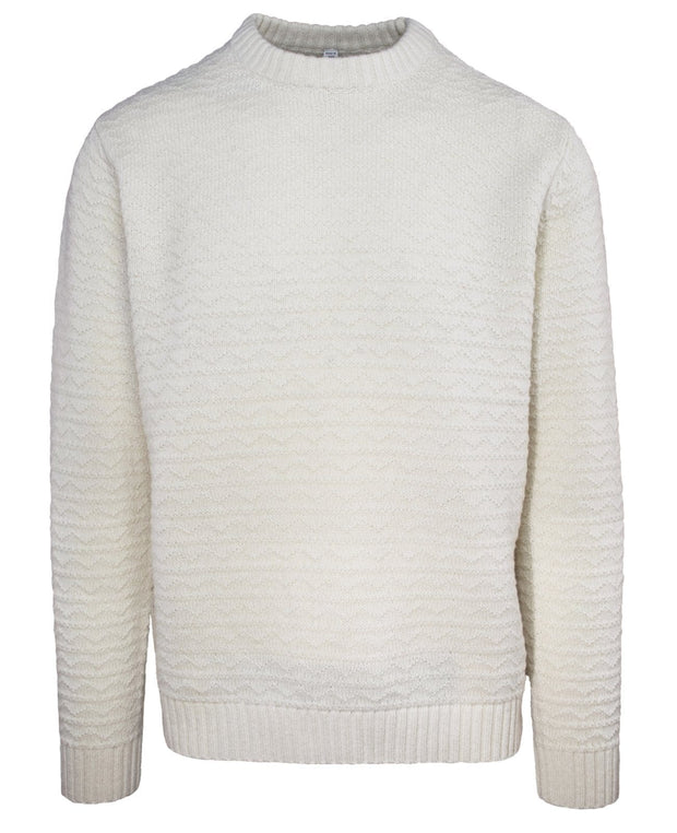 Zig-Zag Patterned Knit Sweater
