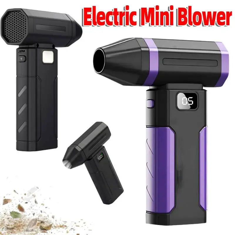 Powerful Air Blower 5-Speed Handheld Portable Dust Blower Electric Dryer 6000mAh Rechargeable for Air Bed Snow Removal Outdoor