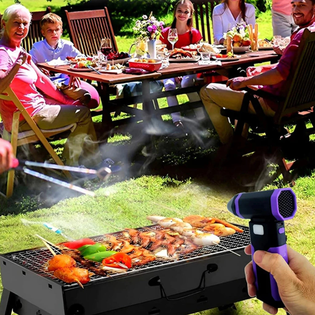 Powerful Air Blower 5-Speed Handheld Portable Dust Blower Electric Dryer 6000mAh Rechargeable for Air Bed Snow Removal Outdoor