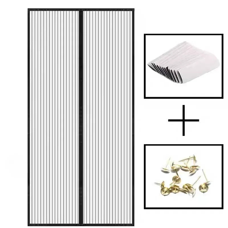 Window Mosquito Curtain, Gauze Window Screen, Automatic Door Lock, Home Ventilation Curtain, Magnetic Mesh Cover