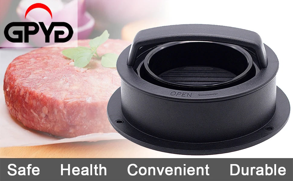 Hamburger Meat Press Maker Round Shape Non-Stick Stuffed Burger Patties Beef Grill Pie Press Mould Maker Kitchen Accessories