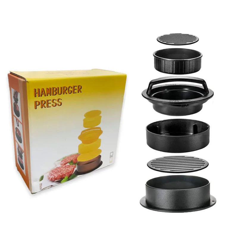 Hamburger Meat Press Maker Round Shape Non-Stick Stuffed Burger Patties Beef Grill Pie Press Mould Maker Kitchen Accessories