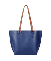 Looopix Blue Stripe Accent Tote Bag