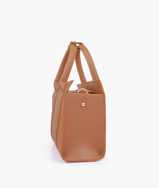 Tan Mini Tote Bag – Stylish & Versatile