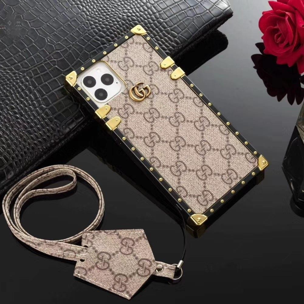 HypedEffects 2024 gucci Leather Case for iPhone 16