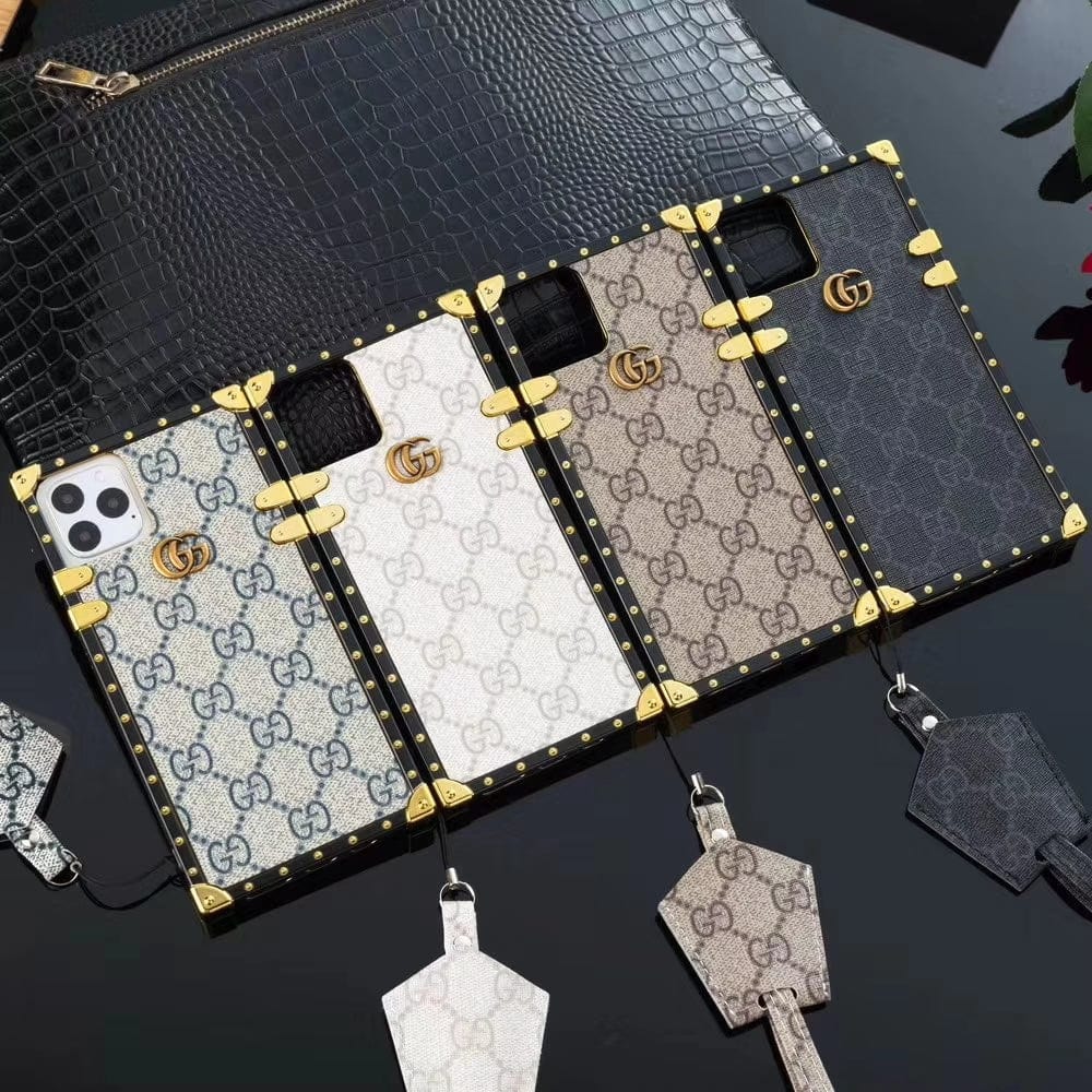 HypedEffects 2024 gucci Leather Case for iPhone 16