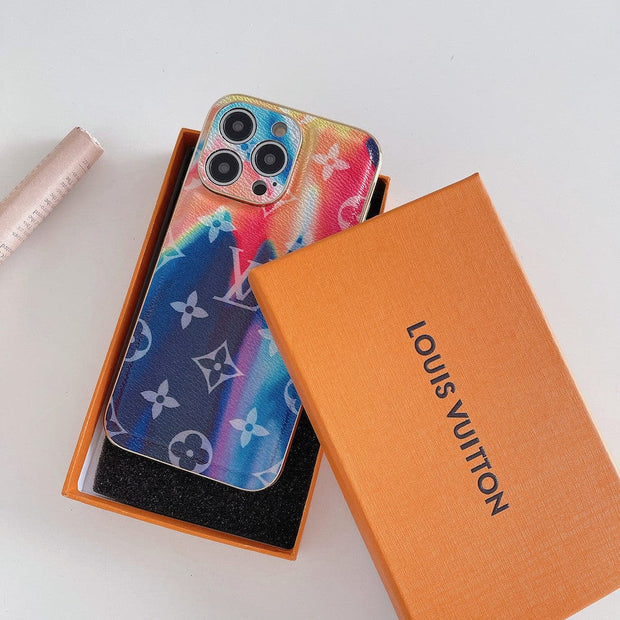 HypedEffects Bleach Rainbow Louis Vuitton Cases for iPhone 11, 12, 13, and 14 Pro Max