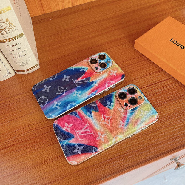 HypedEffects Bleach Rainbow Louis Vuitton Cases for iPhone 11, 12, 13, and 14 Pro Max