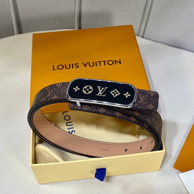 HypedEffects Brown Leather Louis Vuitton Belt - Gucci Buckle