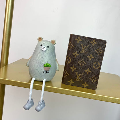 HypedEffects Brown louis vuitton Monogram Passport Holder