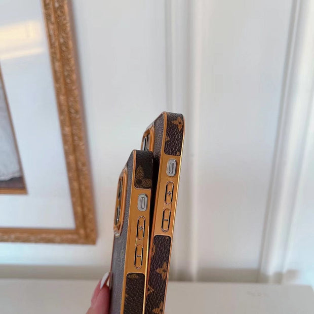 HypedEffects Brown Monogram iPhone Case