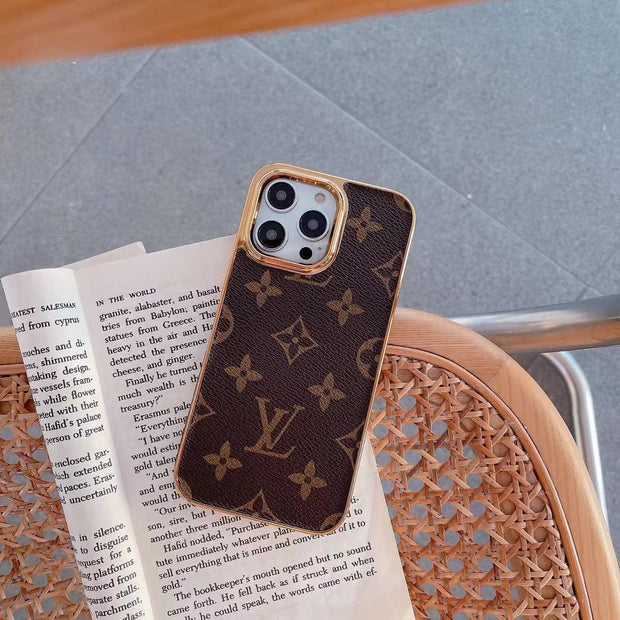 HypedEffects Brown Monogram iPhone Case