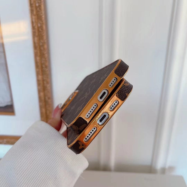 HypedEffects Brown Monogram iPhone Case