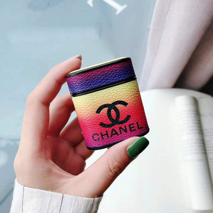HypedEffects Chanel Airpods 1 & 2 Leather Case