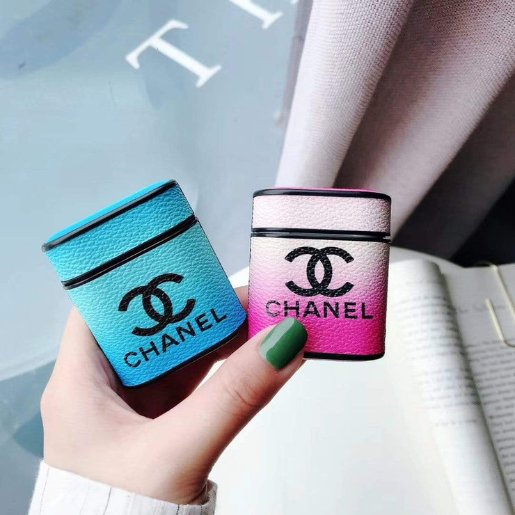 HypedEffects Chanel Airpods 1 & 2 Leather Case