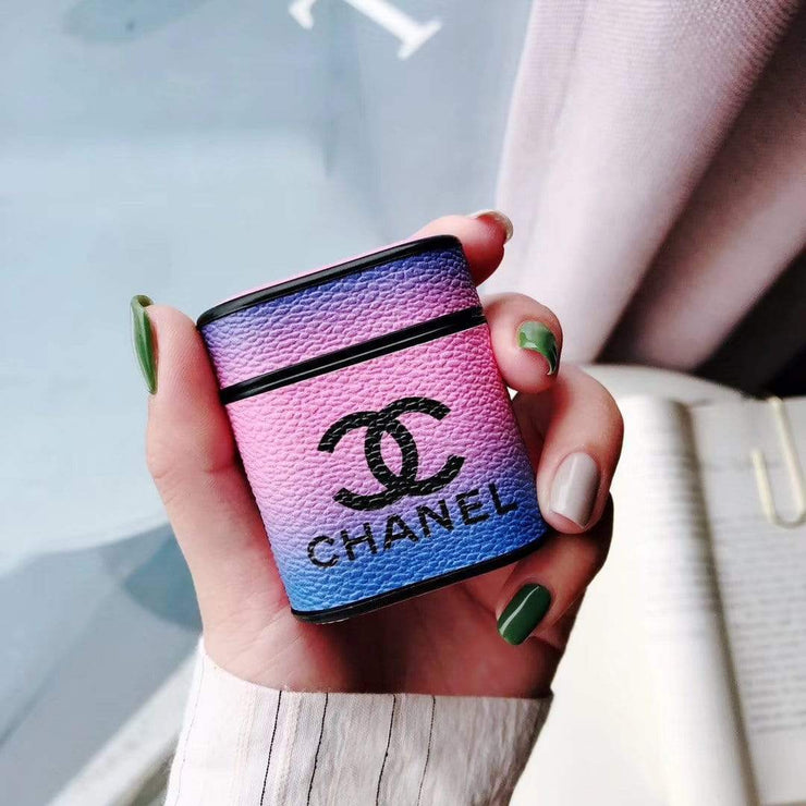HypedEffects Chanel Airpods 1 & 2 Leather Case