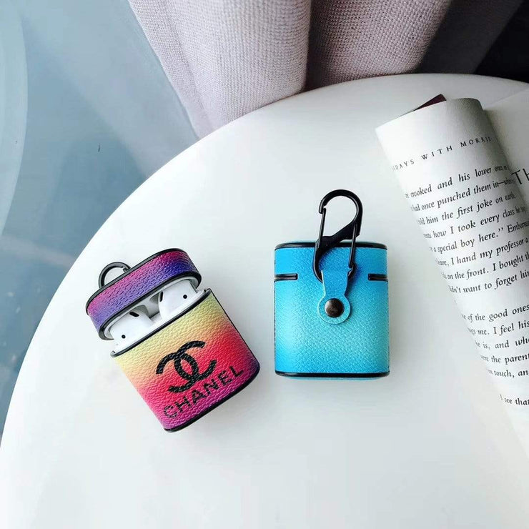 HypedEffects Chanel Airpods 1 & 2 Leather Case
