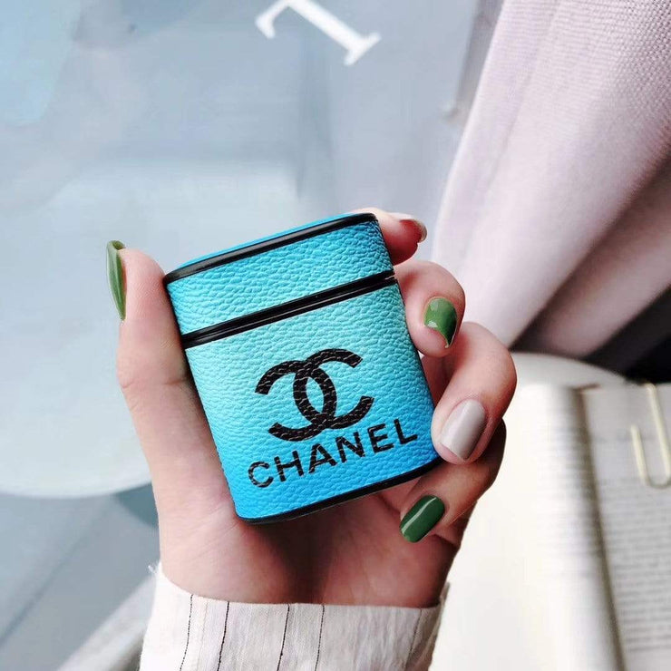 HypedEffects Chanel Airpods 1 & 2 Leather Case
