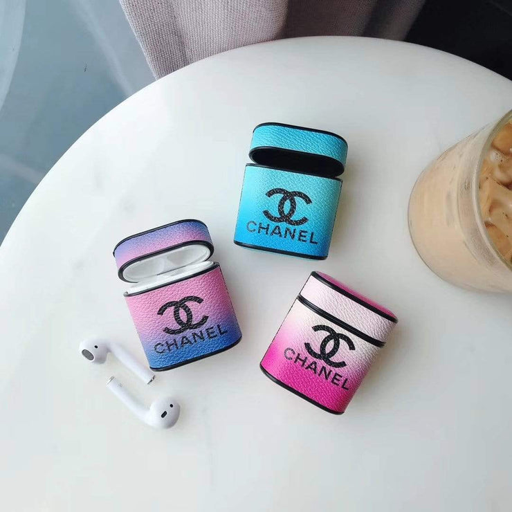 HypedEffects Chanel Airpods 1 & 2 Leather Case
