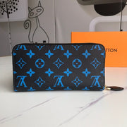 HypedEffects Chocolate Louis Vuitton Leather Zipper Wallet
