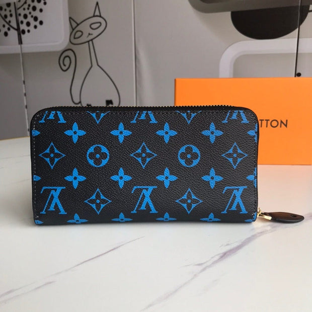 HypedEffects Chocolate Louis Vuitton Leather Zipper Wallet