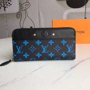 HypedEffects Chocolate Louis Vuitton Leather Zipper Wallet
